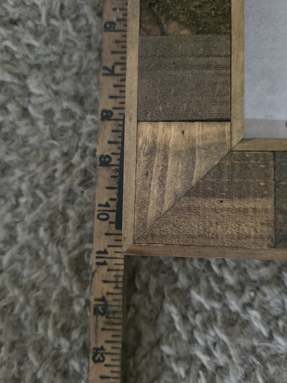 Rustic Natural Wood Photo Frame - Brown - Picture 8 of 10